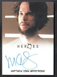 HEROES ARCHIVES (Rittenhouse/2010) AUTOGRAPH CARD by MATTHEW JOHN ARMSTRONG