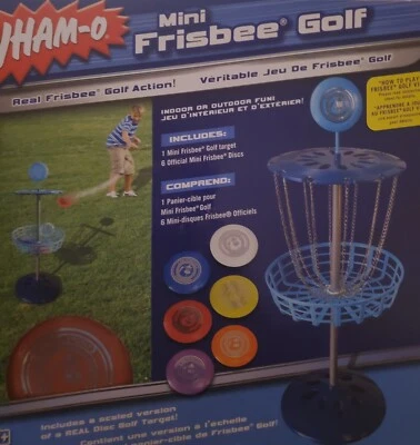 Mini Frisbee Golf Set – Target with 6 Mini Frisbees - Wham-O - 2009 - Image 1 of 4