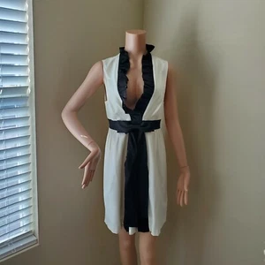 Vestido de cóctel Alice + Olivia Plunge Babydoll mediano - Imagen 1 de 10