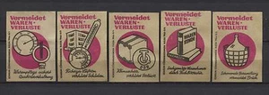 Bonito Lote RDA Evita Pérdidas de Mercancías Vintage Matchbox Labels - Imagen 1 de 1