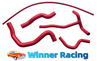For Peugeot 206 GTI 2.0 16V 2002-2005 Silicone Radiator Heater Hose RED - Image 1 of 4