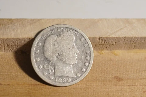 1899 P US Barber Silver Quarter 25C Good (INV J) Cover