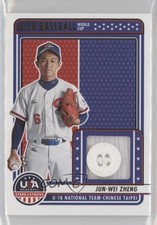 2023 Panini USA Baseball Stars & Stripes Button /6 Jun-Wei Zheng #U18-JWZ