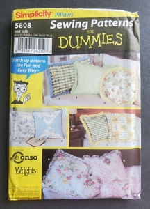 Simplicity 5808 Pattern Pillows in Various Sizes, Shapes New, Uncut - Picture 1 of 2