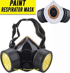 Respirator Mask Paint 6001 Filters for Chemical Spray Epoxy Resin Sanding - Picture 1 of 12