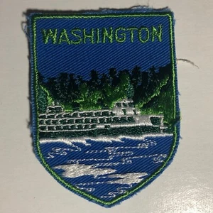 BSA? Washington Vintage gestickter Aufnäher - um 1970 - Bild 1 von 2