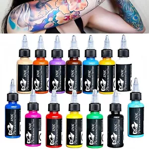 KVM 7/14 Colors 30ML Tattoo ink Pigment Long Lasting Body Art Professional Pigm - Picture 1 of 10