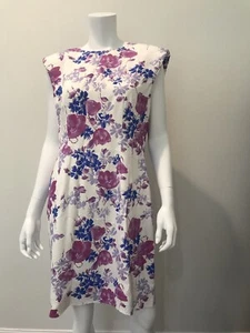 dries van noten dress sz 44 or 12 pink floral new - Picture 1 of 10