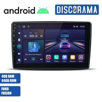 AUTORADIO ANDROID 4/64GB FORD FUSION 2005-2012 STEREO AUTO TOUCH 9" WIFI NAVI - Immagine 1 di 4