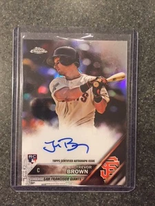 2016 Topps Chrome Refractor Autogramm RC Trevor Brown #'d 8/499 - Bild 1 von 1