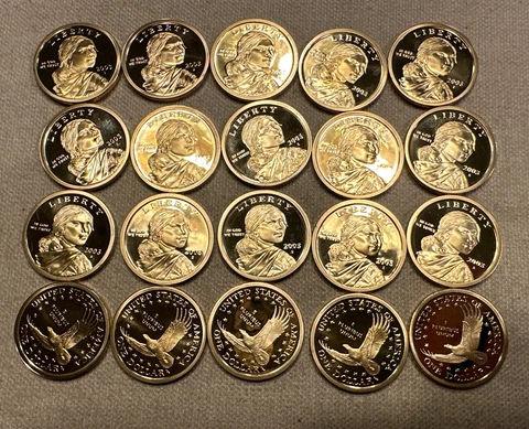 2003 S Proof Sacagawea Native American Dollar 20pc Roll Cover