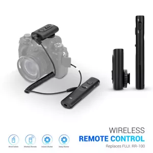 JJC Wireless Remote Control Shutter Release for Fujifilm Cameras Replace RR-100 - Picture 1 of 10