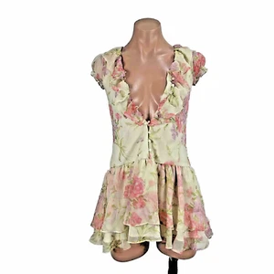 Ralph Lauren Blue Label Girls Floral Dress Cottage Core Frill siz 8 - Picture 1 of 9