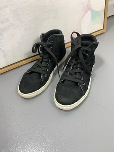 Splendid Womens 7 Black Zipper High Top Lace Up Boots Casual Sneakers - Picture 1 of 6