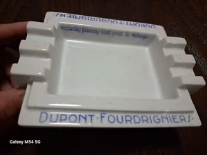 rare vintage Ashtray DUPONT FOURDRIGNIERS ANVERS Blue Porcelain KPM LA MEILLEURE - Picture 1 of 12