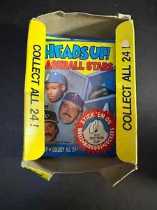 1990 Topps Heads Up Baseball Stars Box with 12 Sealed Packs - Picture 1 of 5