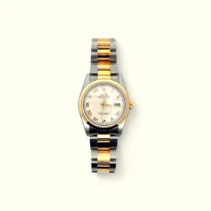 Rolex Datejust 36 Ivory Roman 16203 Full Set - Picture 1 of 4