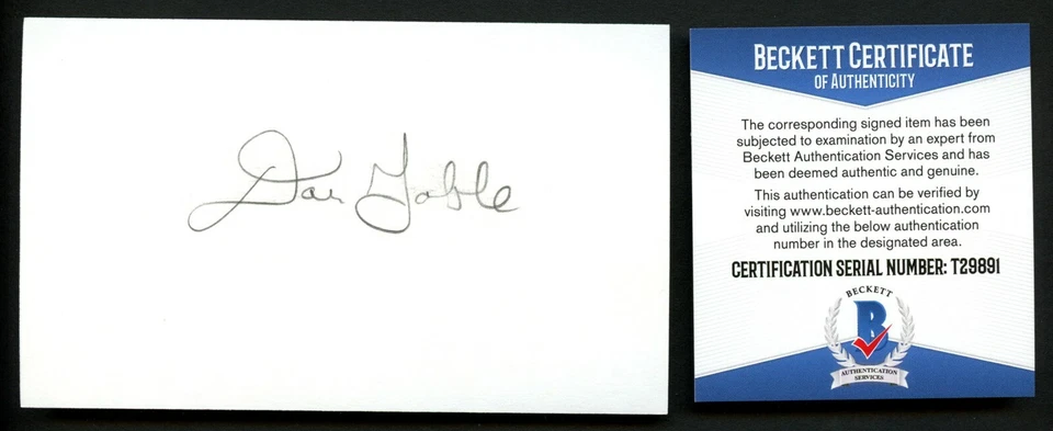 Dan Gable signed autograph 3x5 index card Olympic Champion Beckett Authenticated — 第 1/1 张图片