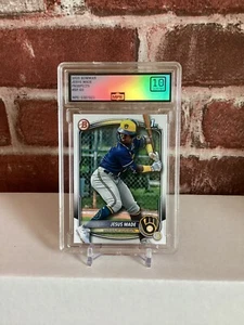 Jesus Made 1st Bowman Prospects 2025 Gem Mint 10 Milwaukee Brewers - Bild 1 von 1