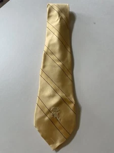 Countess Mara Mens Vintage 80's Silk Tie Yellow Black Excellent Condition - Picture 1 of 5