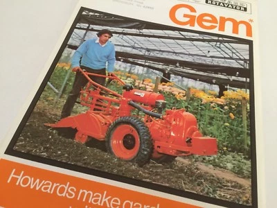 HOWARD Gem Rotavator -  Original 1972 Vintage Sales Brochure - Image 1 of 2