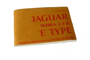 JAGUAR HANDBOOK USA SPEC INCLUDES ROUTINE MAINTENANCE E-TYPE XKE S3 DRIVERS - Picture 1 of 4