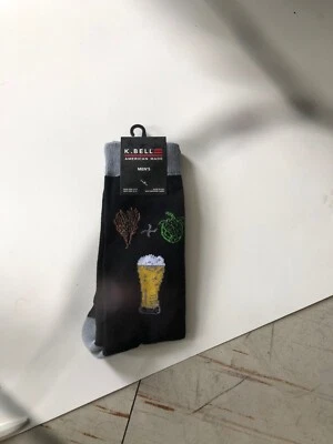 Calcetines Bring Me A Beer K Bell Para Hombre Nuevos Novedad Ale Brewing Moda Foto 1 de 2