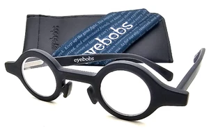 New EYEBOBS WACKADOODLE +3.00 Readers Eyeglasses 3393 00 Matte Black Round Frame - Picture 1 of 12
