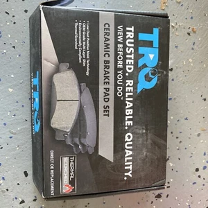 TRQ Front & Rear Premium Posi Ceramic Disc Brake Pad Set KitBFA73454 - Picture 1 of 4