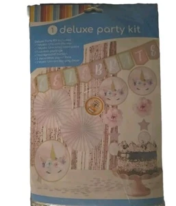 Mystic Unicorn Deluxe Party Kit Birthday DAY Celebration DECOR  BANNERS GirLs - Picture 1 of 6