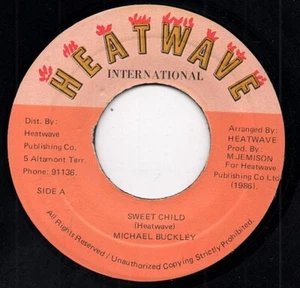 MICHAEL BUCKLEY sweet child HEATWAVE RECORDS. - Picture 1 of 1