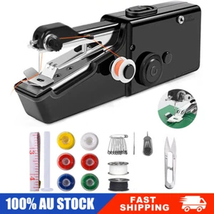 Mini Cordless Sewing Machine Portable Handheld Hand Held Stitch Home Clothes New - Picture 1 of 12