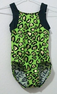 Balera Dance leotard MC/ Medium Child Gold Green - Picture 1 of 1