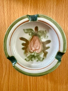 Vintage Louisville Stoneware Co. 8” Ashtray Harvest Pear Design - Picture 1 of 2