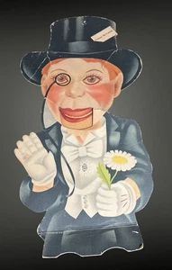 Litografía de cartón Charlie McCarthy de colección de 16-1/4 pulgadas original alrededor de 1938 - Imagen 1 de 17