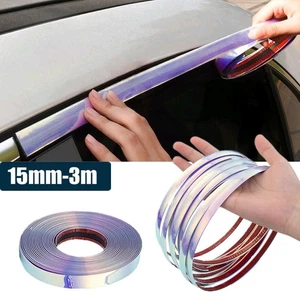 3M*15MM Car Colorful Chrome Molding Strip Car Door Window Edge Guard Accessories - Bild 1 von 16