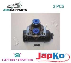 DRUM WHEEL BRAKE CYLINDER PAIR REAR 67608 JAPKO 2PCS NEW OE REPLACEMENT - Picture 1 of 5