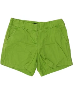 J. CREW Womens Low Fit Chino Shorts US 10 Large W34 Green Cotton CH48 - Picture 1 of 3
