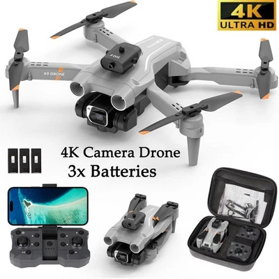 Drohne mit Kameras 4K HD Hindernisvermeidung Kamera Faltbar FPV RC Quadcopter DE - Bild 1 von 4