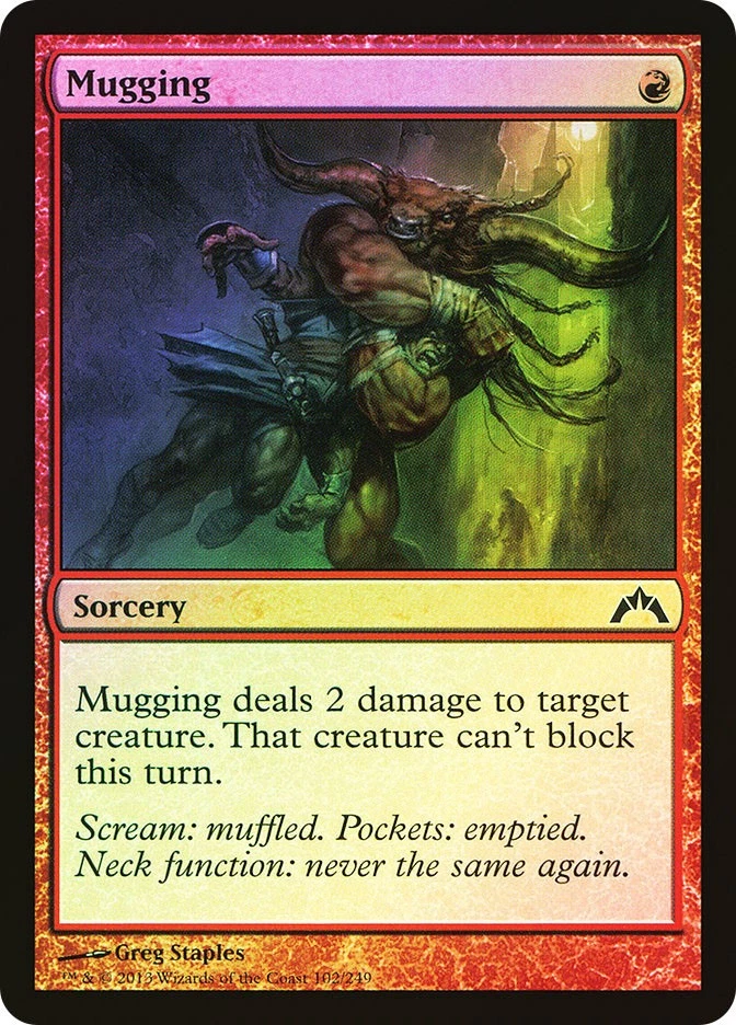 MTG FOIL Mugging  - Gatecrash #102 - Image 1 of 1