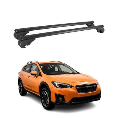 Barras transversales de techo bloqueables negras para Subaru Xv Crosstrek 2013-2015 Foto 1 de 4