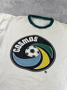 Vintage 80s New York Cosmos Shirt Herren SMALL NASL Fußball Ringer Pele Beckenbauer - Bild 1 von 10