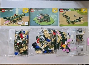 LEGO Creator 3-in-1 31121 Krokodil Frosch brandneu versiegelte Tüten & Anleitung ohne Karton - Bild 1 von 5