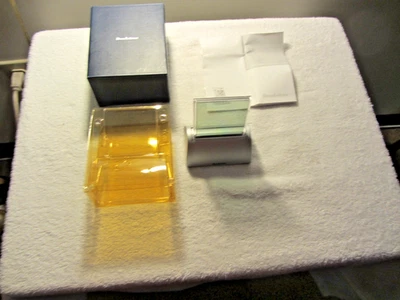 NEW Brookstone Touchscreen Die-Cast Silver Clock New in the Box - Image 1 of 4