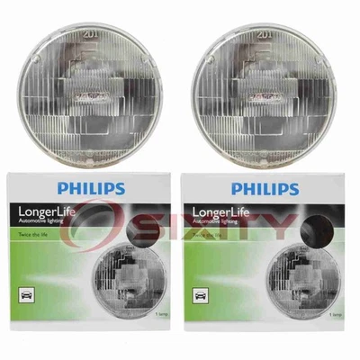 2 pc Philips High Low Beam Headlight Bulbs for GMC 100 1000 Series 150 1500 mi - Image 1 of 4