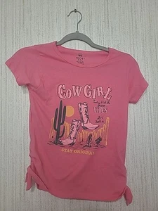 Pink Velvet Girls Size Large (14-16) Cowgirl T-shirt - Picture 1 of 9