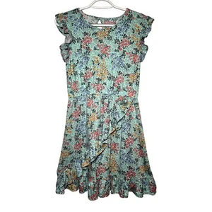 BCBG Girls floral ruffle dress girls large cottagecore prairie fairy dainty - Picture 1 of 10
