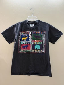 Camicia Max Elliott Vintage Gildan Nativi Foresta Animali Natura Canada Uomo Small - Foto 1 di 7