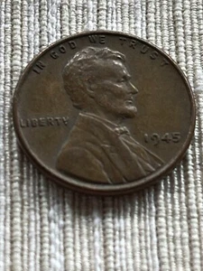 1945 Lincoln Wheat Penny “L” On Edge No Mint Mark - Picture 1 of 13