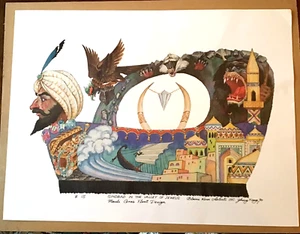 PRINT 13x17 Sinbad Float Design 15 Mardi Gras New Orleans Parade '90 Blaine Kern - Bild 1 von 5